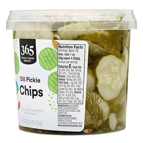 365 Dill Pickle Chips, 24 fl oz