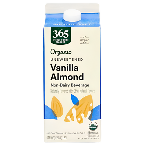 365 Organic Unsweetened Vanilla Almondmilk, 64 Fl Oz