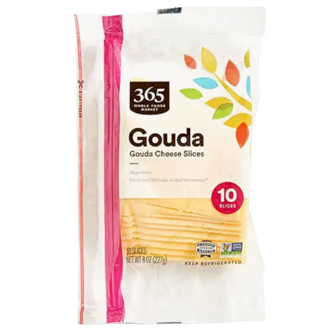 365 Gouda Cheese Slices, 10 Count