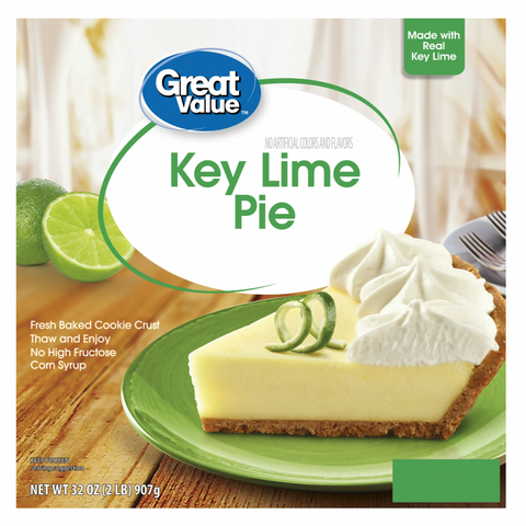 Great Value Frozen Key Lime Pie, 32 oz