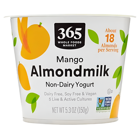 365 Non-dairy Almondmilk Yogurt, Mango, 5.3 oz