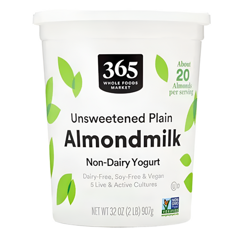 365 Non-Dairy Almondmilk Yogurt, Unsweetened Plain, 32 oz