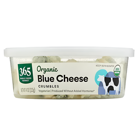 365 Organic Blue Cheese Crumbles, 4 oz