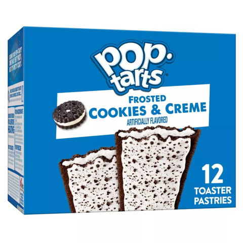 PopTarts Frosted Cookies & Crème Pastries, 12 Count