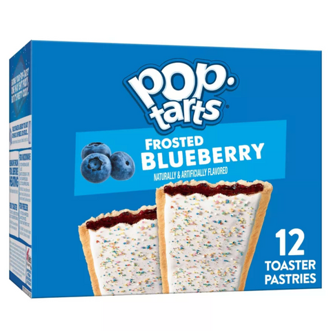 PopTarts Frosted Blueberry Pastries, 12 Count