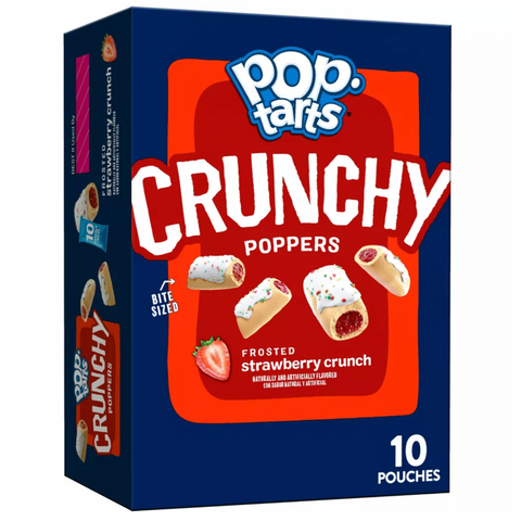 PopTarts Crunchy Poppers Frosted Strawberry Crunch, 10 Count