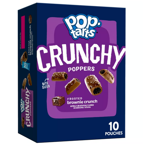 PopTarts Crunchy Poppers Frosted Brownie Crunch, 10 Count