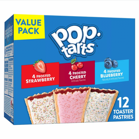 PopTarts Frosted Fruit Variety Pack, 12 Count