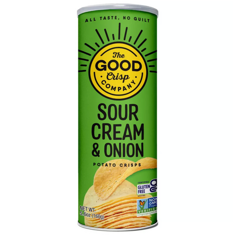 The Good Crisp Potato Chips, Sour Cream & Onion, 5.6 oz