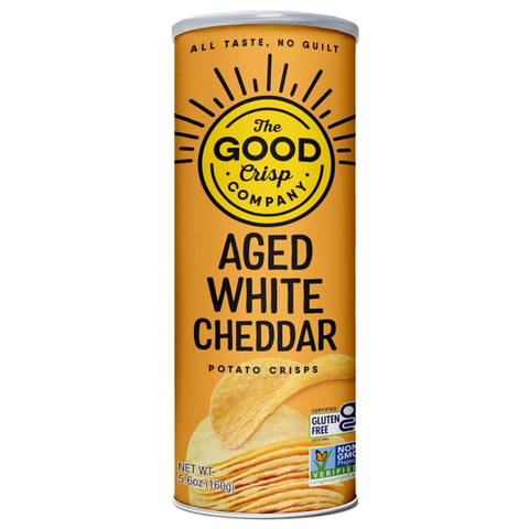The Good Crisp Potato Chips, Aged White Cheddar, 5.6 oz
