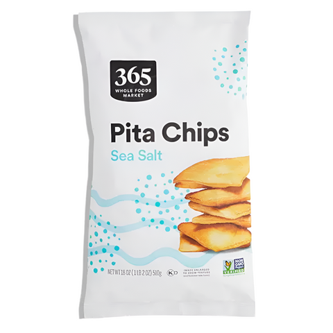 365 Pita Chips, Sea Salt, 18 oz