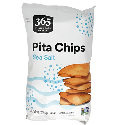 365 Sea Salt Pita Chips, 9 oz