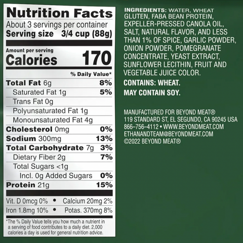 Beyond Meat Beyond Steak Plant-Based Seared Tips, 10 oz