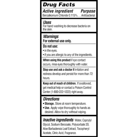 Equate Antibacterial Hand Wipes, Fresh Scent, 24 Count