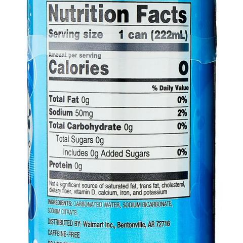 Great Value Club Soda, 7.5 fl oz, 6 Count
