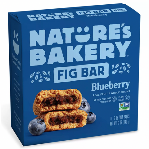 Nature's Bakery Blueberry Fig Bar, 6 Count