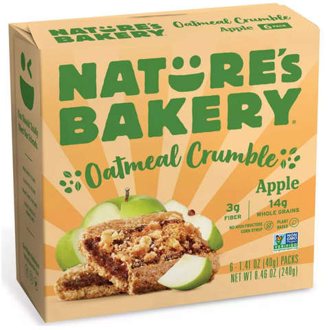 Nature's Bakery Apple Crumble Bar, 6 Count