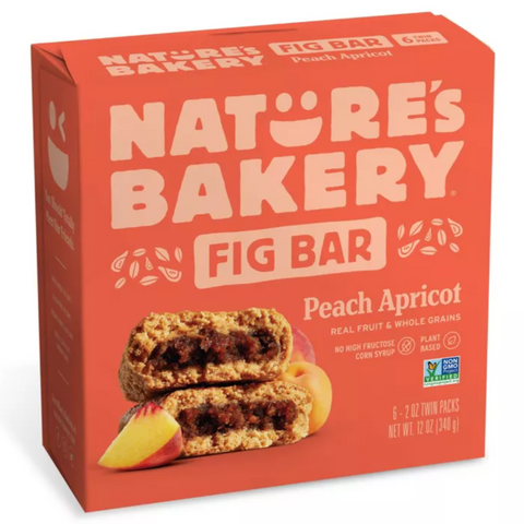 Nature's Bakery Peach Apricot Fig Bar, 6 Count