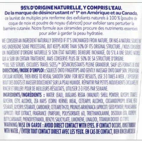 St. Ives Fresh Skin Exfoliating Face Scrub, Apricot Facial Exfoliator, 6 oz