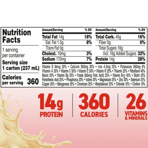 Boost Plus Nutritional Drink Protein Shakes, Very Vanilla, 8 fl oz, 6 Count
