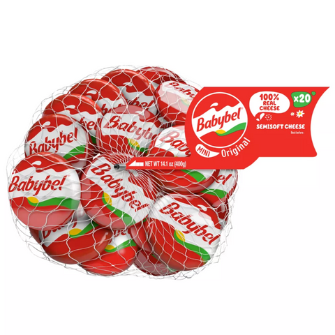 Mini Babybel Original Cheese Snack, 14.1oz, 20 Ct
