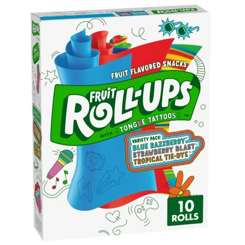 Fruit Roll-Ups Fruit Flavored Snacks, Variety Pack, Pouches, 10 Count
