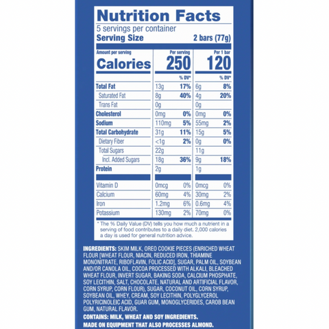 Oreo Frozen Dairy Dessert Ice Cream Mini Bars, 10 Count