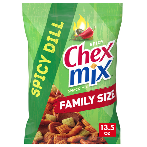 Chex Mix Spicy Dill Savory Snack Mix, Family Size, 13.5 oz