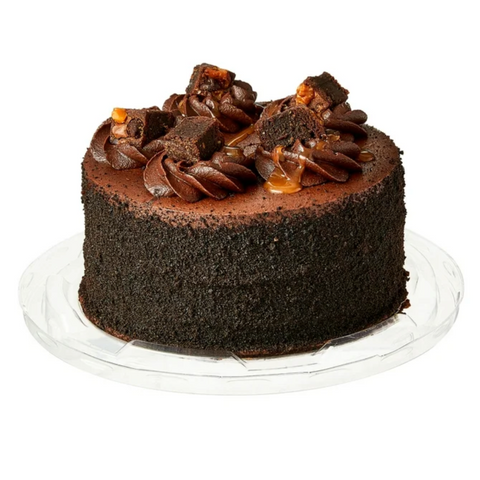 Marketside Triple Layer Chocolate Turtle Brownie Cake, 21 oz