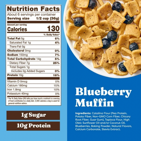 Catalina Crunch Protein Cereal, Blueberry Muffin With Real Blueberries 8 oz