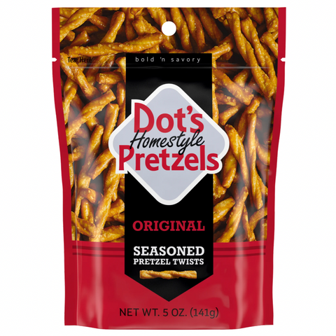 Dot's Homestyle Pretzels, Original Seasoned Pretzel Twists, 5 oz