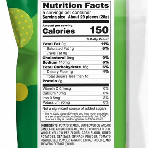 Lay's Veggie Poppables Potato & Veggie Snacks Sea Salt, 5 oz