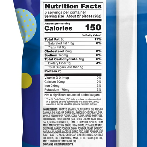 Lay's Veggie Poppables Potato & Veggie Snacks Ranch, 5 oz