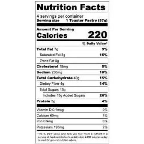 Katz Gluten Free Brown Sugar Cinnamon Toaster Pastries, 8oz, 4 Count