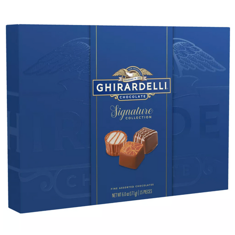 Ghirardelli Praline Blue Candy Gift Box, 6oz, 15 Pieces