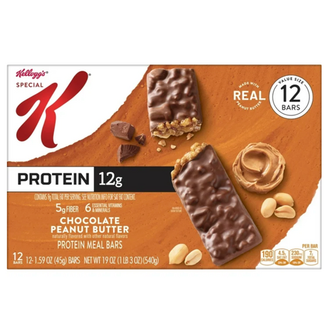 Kellogg's Special K Protein Meal Bar, Chocolate Peanut Butter, 12 Ct