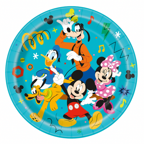 Disney Mickey & Friends Clubhouse Round 9” Dinner Plates, 8 Count