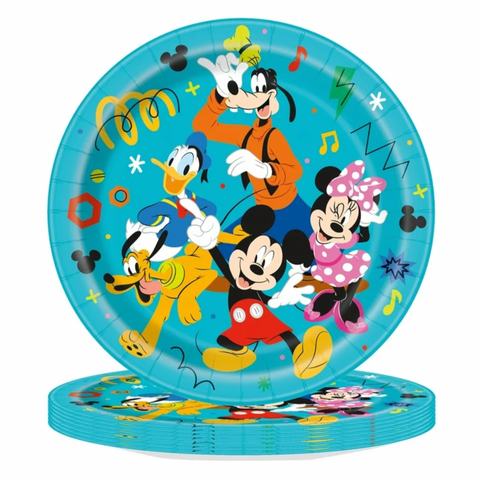 Disney Mickey & Friends Clubhouse Round 9” Dinner Plates, 8 Count