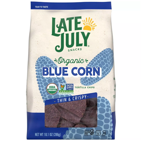 Late July Snacks Organic Blue Corn Tortilla Chips, 10.1oz