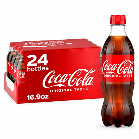 Coca-Cola Soda Soft Drink, 16.9 fl. oz., 24 Count