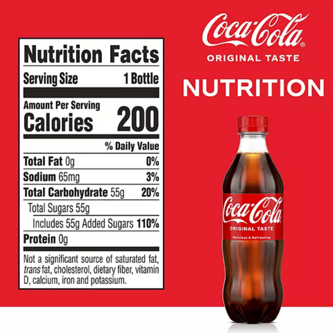 Coca-Cola Soda Soft Drink, 16.9 fl. oz., 24 Count