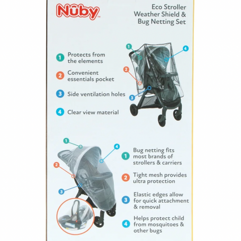 Eco Stroller Weather Shield & Bug Netting Set