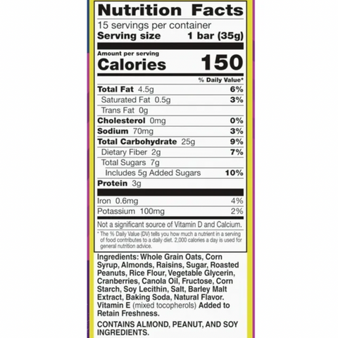 Nature Valley Chewy Fruit and Nut Granola Bars, Trail Mix, 15 Ct