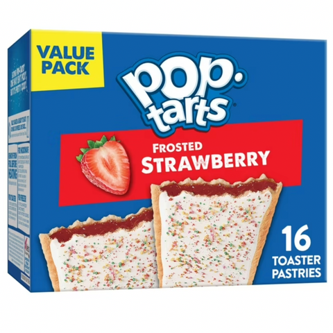 PopTarts Frosted Strawberry Toaster Pastries, 16 Count