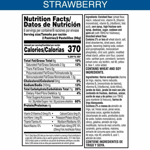 PopTarts Frosted Strawberry Toaster Pastries, 16 Count