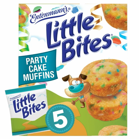 Entenmann's Little Bites, Party Cake Mini Muffins, 5 Ct