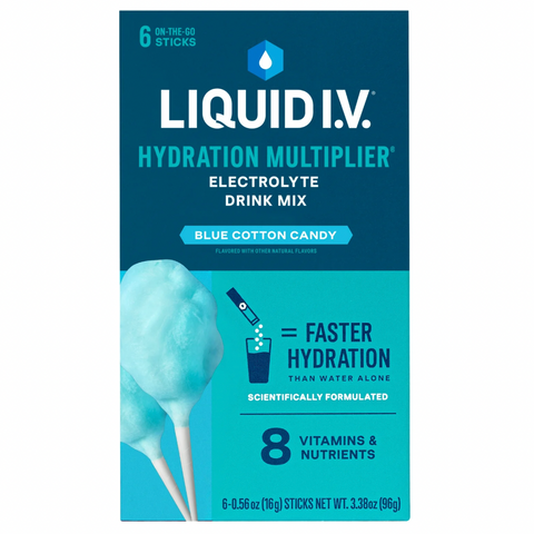 Liquid I.V.® Cotton Candy Hydration Multiplier® Powdered Electrolyte Drink Mix, 6 Count