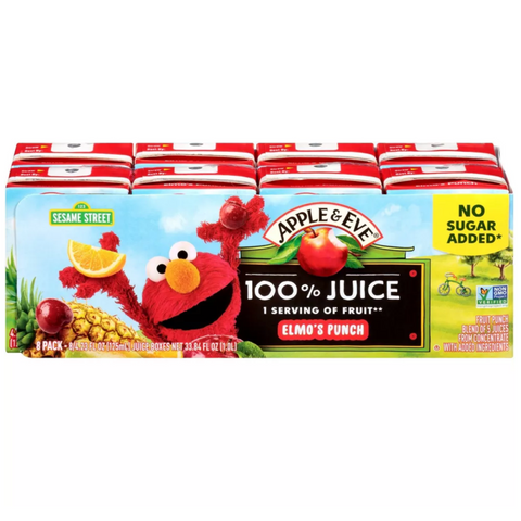 Apple & Eve Organics, Elmo's Punch Juice, 4.23 fl-oz, 8 Count