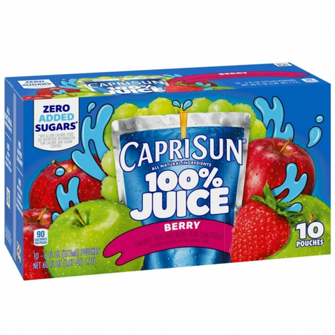 Capri Sun 100% Berry Juice, 10 Count