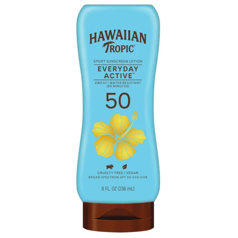 Hawaiian Tropic Everyday Active Sunscreen Lotion, 50 SPF, 8 fl oz
